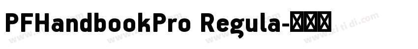 PFHandbookPro Regula字体转换